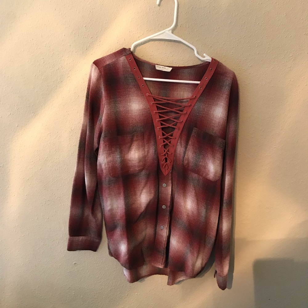 Plaid top